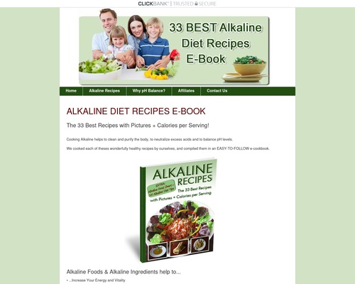 Alkaline Diet Recipes - The 33 Best Recipes with Pictures & Calories