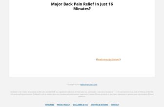 How I Finally Relieved My Back Pain After 10 Years…