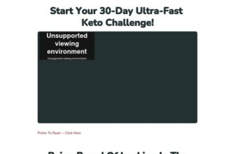 Start Your 30-Day Ultra-Fast Keto Challenge