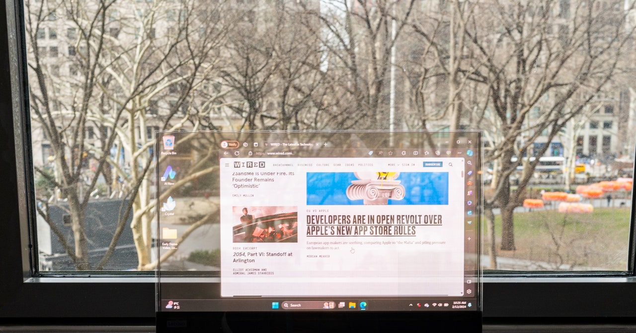 Lenovo's Project Crystal Is a Concept Laptop With a Transparent Display